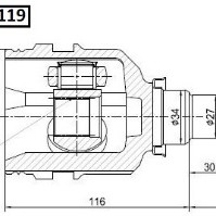 AKS KAFASI İÇ COROLLA AE92-AE101 (AKS LALESİ)(ÜÇGEN)