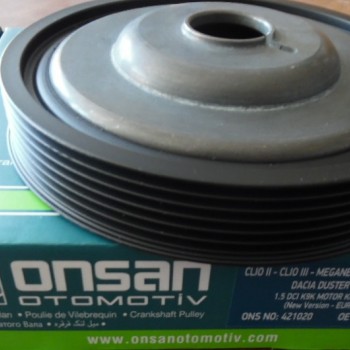 KRANK KASNAĞI (KAMALI)(6 KANAL) MEGAN3-LAGUNA3-SCENIC3-KANGO-FLUENCE-DACIA DUSTER-SANDERO-LATUTITE 1,4-1,6 16V-1,5DCİ (K9K)(EURO5)(İÇİ BOŞ)