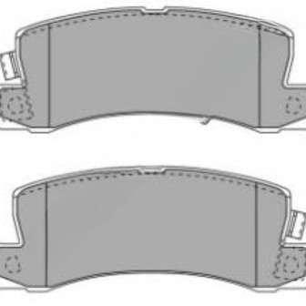 FREN BALATASI ARKA COROLLA 00-02 (157,5MM)(DİSK)