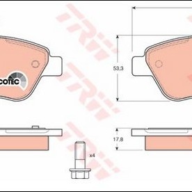 FREN BALATASI ÖN (TEK KABLOLU) ALBEA 1,3-1,4-1,6/PALIO 1,3MJ-1,4/DOBLO 1,3MJ-1,4-1,9MJ/PALIO-ALBEA 1,2 16V/G.PUNTO-LINEA-FIORINO 1,4/STILO-BIPPER-NEMO-G.PUNTO-LINEA-FIORINO 1,3MJ 75BEY-LINEA 1,3MJ EURO5