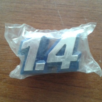 1,4 YAZISI UNO-TİPO (KROM-MAVİ)