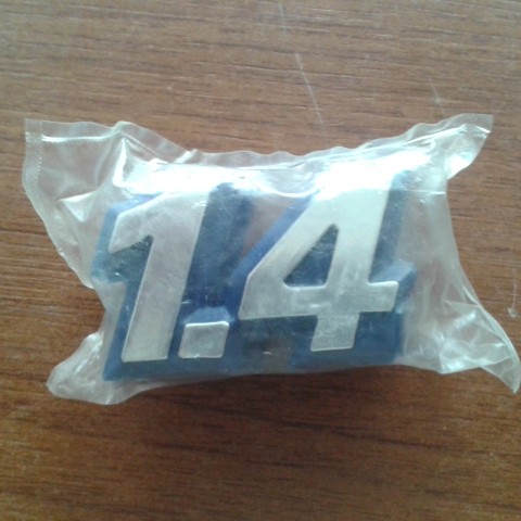 1,4 YAZISI UNO-TİPO (KROM-MAVİ)