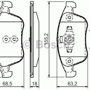 FREN BALATASI ÖN LAGUNA2 01-07/LAGUNA3 07-/LATITUDE/DOBLO3 1,6MJ