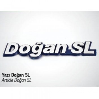 DOĞAN SL YAZISI (KROM-MAVİ)