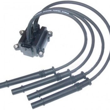BOBİN VE BUJİ KABLOSU CLIO-CLIO3-MODUS-KANGOO 1,2 16V (4 VİDALI) D4F
