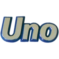 UNO YAZISI (KROM-MAVİ)