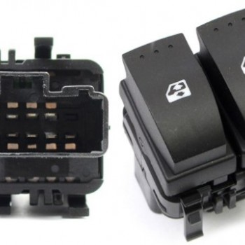 CAM ANAHTARI ÖN SOL ÇİFTLİ MEGAN2 (SİYAH SOKETLİ)