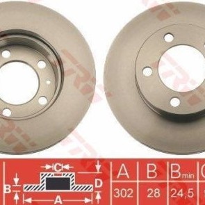 FREN DİSKİ ÖN TK (HAVALI)(302 MM)(5 BİJON) MASTER3 2,3 10-