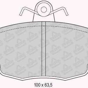 FREN BALATASI ÖN R9 EM -94/R11/MEGAN EM 1,4-1,6-2,0/CLIO EM/DACIA LOGAN 1,4 -07