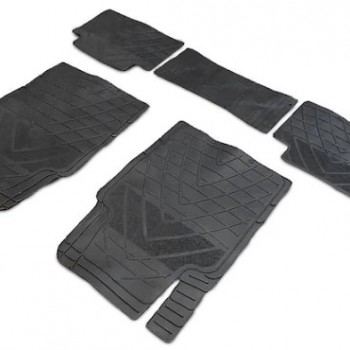 PASPAS (LASTİK) SİYAH (OLUKLU)(5 PARÇA)