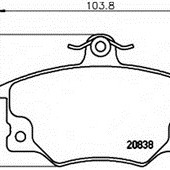 FREN BALATASI ÖN TİPO-TEMPRA 95-/UNO 70-ALFA ROMEO 95-99