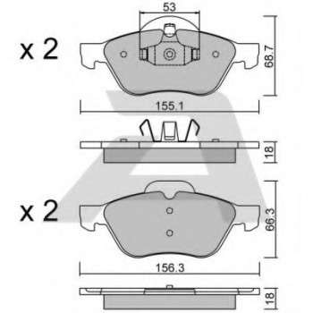 FREN BALATASI ÖN MEGAN2 06-/LAGUNA2 08-/CLIO3 2,0 16V/ASTRA-H (SACLI)
