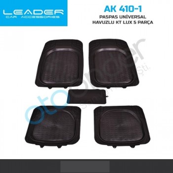 PASPAS (LASTİK) SİYAH (HAVUZLU)(5 PARÇA)