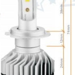 LED XENON H7 (TAKIM)(ARKASI KISA TİP)