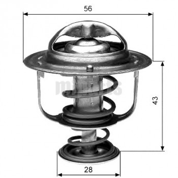 TERMOSTAT AVENSIS-COROLLA VVT 02-14/YARIS 96-05/RAV4 1AZ 00-09/COROLLA-AURIS 07-14 (82°)