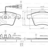 FREN BALATASI ÖN (FİŞLİ) TRANSPORTER T5 16 JANT YM KALIN 03=>