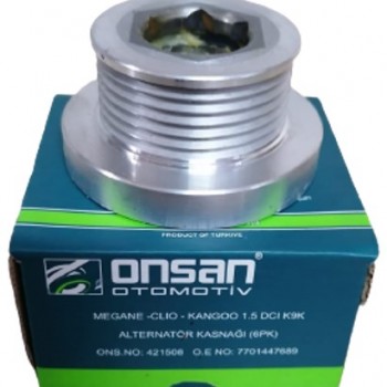 ALTERNATÖR KASNAĞI 6 KANAL CLIO-MEGAN-KANGO-LOGAN 1,5DCİ K9K/MEGAN2 1,4-1,6 16V