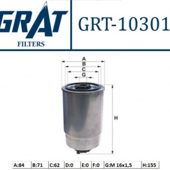 MAZOT FİLTRESİ ALFA 147-DOBLO-MAREA-STILO 1,9JTD/DUCATO-JUMPER 2,8 94-07/KIA CERATO 1,5DCİ/SORENTO 2,5DCİ