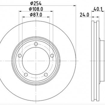 FREN DİSKİ ÖN TK (HAVALI)(255 MM) STAREX 04-/H100 KAMYONET 05-