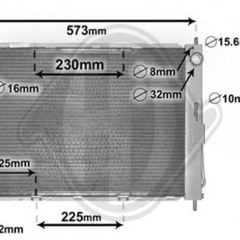 SU VE KLİMA RADYATÖRÜ (İKİZ) CLIO3-MODUS 1,5DCİ