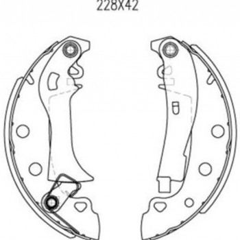 FREN BALATASI ARKA M131-DKŞ-SLX-R12 KOMPLE (LEVYELİ-CIRCIRLI)