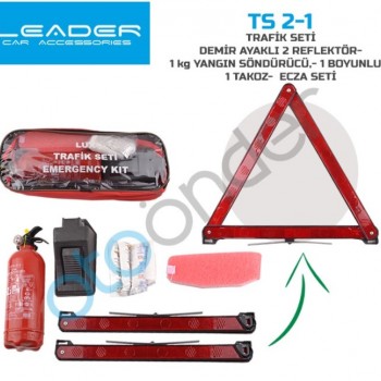 TRAFİK SETİ BÜYÜK STD 1 KG YANGIN SÖN. 2 REFLEKTÖR- BOYUNLUK- YANIK ÖRTÜSÜ (ÜÇGEN)