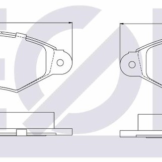 FREN BALATASI ÖN KANGOO 1,4-1,5D-,9D 98-09/P206