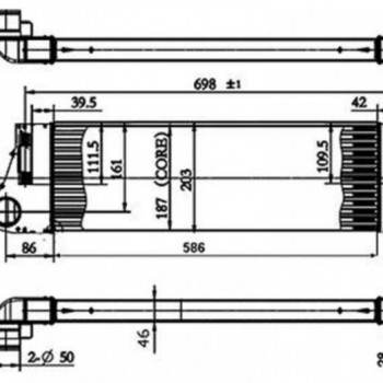 TURBO INTERCOOL RADYATÖRÜ MEGAN2-SCENIC2 1,5DCİ-1,9DCİ (AL-PL-BRZ)(586x187x40)