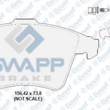 FREN BALATASI ÖN (FİŞLİ) TRANSPORTER T5 16 JANT YM KALIN 03=>