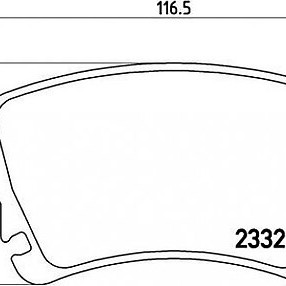 FREN BALATASI ARKA TRANSPORTER T5-T6 04- (FİŞLİ)