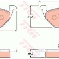 FREN BALATASI ÖN (146MM) FİŞLİ KÜÇÜK GOLF4-GOLF5-JETTA-BORA-POLO-A3-LEON 98-14/SKODA OCTAVIA-FABIA