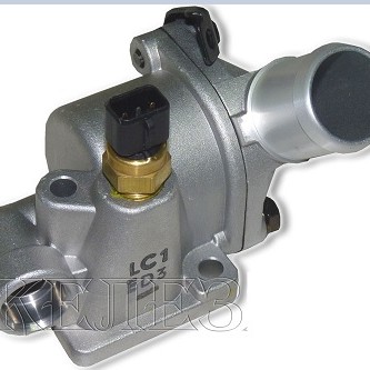 TERMOSTAT YUVASI ALT-ÜST KOMPLE (MÜŞÜRLÜ)(87°) ACCENT-GETZ 1,3 00-06