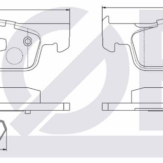 ÖN FREN BALATA CLIO SYMBOL YM 0,9 TCE-1,2-1,5DCİ 12-/DACIA DUSTER-LOGAN2-SANDERO2 1,2 (140 MM)(İNCE)