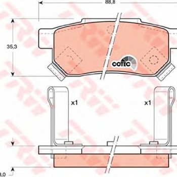 FREN BALATASI ARKA (DİSK) HONDA CITY-JAZZ 02-10