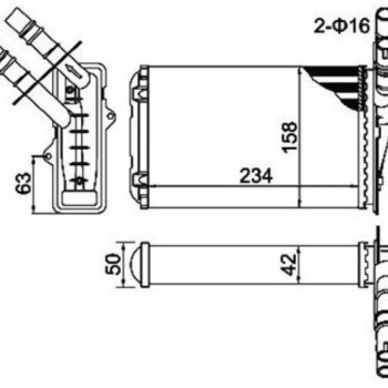 KALORİFER RADYATÖRÜ R19-MEGAN1-CLIO-KANGO-SCENIC (237X145X32)