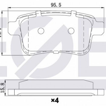 ARKA FREN BALATA KANGO3/MERCEDES CITAN