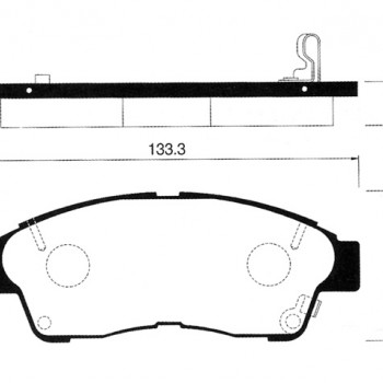 FREN BALATASI ÖN COROLLA AE101-AE111 1,3-1,6 ENJ 94-01/CORONA 92-/CARINA 92-