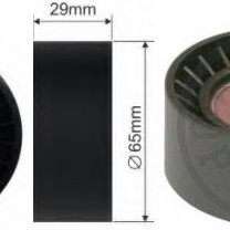 GERGİ RULMANI (PLASTİK) DOBLO-MAREA-ALFA ROMEO 1,9-1,9JTD/LACETTI 1,6 (DIŞ:65MM)(İÇ:17MM-6203)(EN:29MM)(17X65X29)