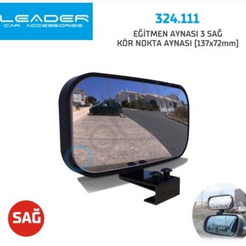 EĞİTMEN AYNASI 3 SAĞ KÖR NOKTA AYNASI (137X72MM)