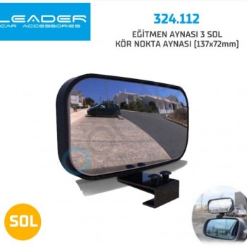 EĞİTMEN AYNASI 3 SOL KÖR NOKTA AYNASI (137X72MM)