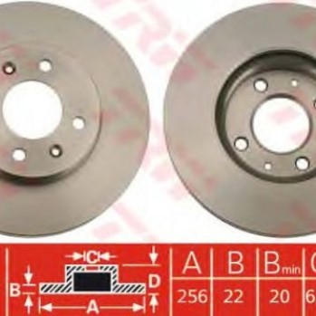 FREN DİSKİ ÖN TK ACCENT ERA 06-/KIA RIO (HAVALI)(256 MM)