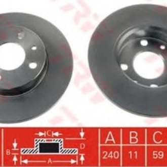 FREN DİSKİ ÖN TK (240MM) TİPO-TEMPRA-BRAVA-MAREA-PUNTO/PALIO 1,2 16V
