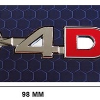 D-4D YAZISI ARKA YAZI (D HARFİ KIRMIZI)