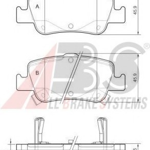 FREN BALATASI ARKA (DİSK) COROLLA-AURIS-YARIS 1,4 D4D 07-/AURIS-COROLLA 12- BENZİNLİ-DİZEL