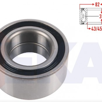 AKS RULMANI ÖN 43/45X82X37 PASSAT 1,9TDİ-1,8 96-05/A4 1,8T 94-01/A6 1,9TDİ-2,0-1,8T 94-04/SUPERB 1,9TDİ-1,8T 02-10