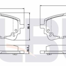 FREN BALATASI ÖN AURIS-COROLLA 1,6-1,8 19- HYBRID