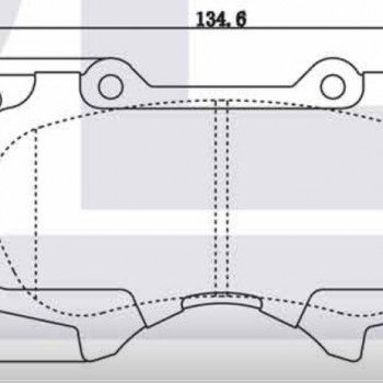 FREN BALATASI ÖN HILUX REVO 2,4-2,8 15-