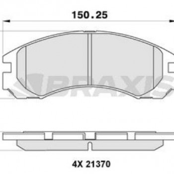 FREN BALATASI ÖN L200 03- (4X4)/P4007-CROSSER06-/LANCER 08-/OUTLENDER 06-/PAJERO 2,0-2,5 84-91