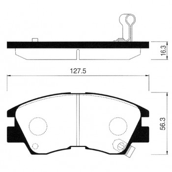 FREN BALATASI ÖN L300 87-09/L200 86-96/PAJERO 87-91