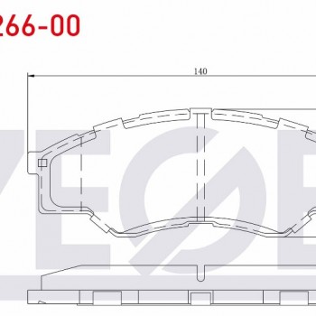 FREN BALATASI ÖN HILUX VIGO 06-08 4X2